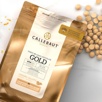 Karamell Schokoladen Drops Gold von Callebaut